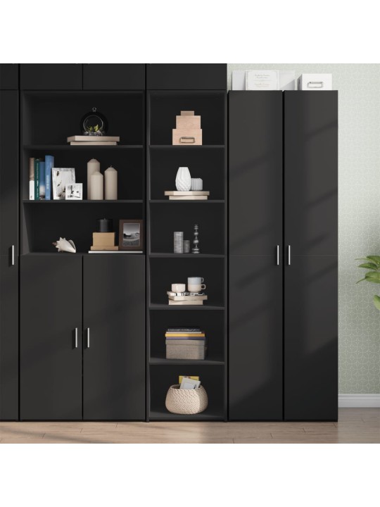 Skříň highboard černá 45 x 41 x 185 cm kompozitní dřevo