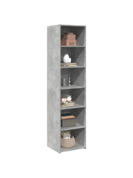 Skříň highboard betonově šedá 45 x 41 x 185 cm kompozitní dřevo
