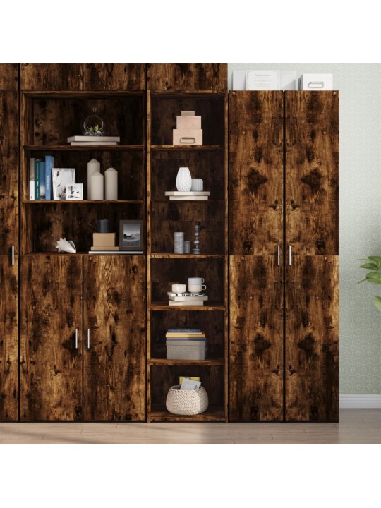 Skříň highboard kouřový dub 45 x 41 x 185 cm kompozitní dřevo