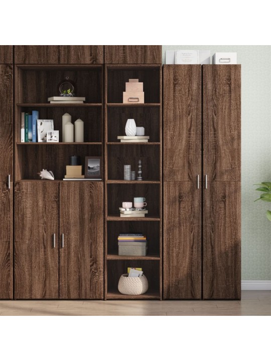 Skříň highboard hnědý dub 45 x 41 x 185 cm kompozitní dřevo