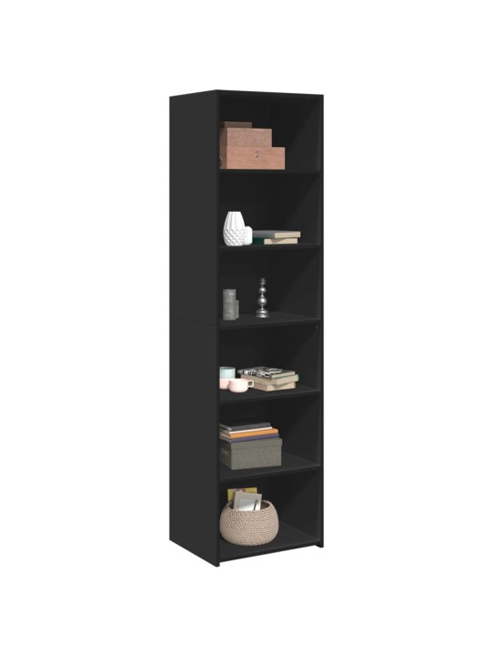 Skříň highboard černá 50 x 41 x 185 cm kompozitní dřevo