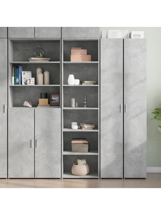 Skříň highboard betonově šedá 50 x 41 x 185 cm kompozitní dřevo