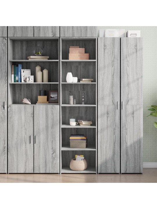 Skříň highboard šedá sonoma 50 x 41 x 185 cm kompozitní dřevo