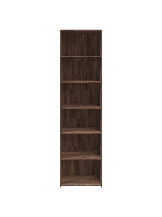 Skříň highboard hnědý dub 50 x 41 x 185 cm kompozitní dřevo