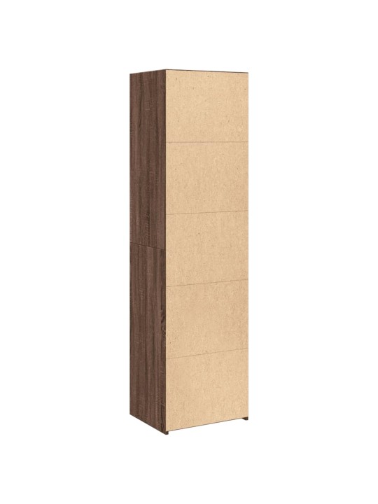 Skříň highboard hnědý dub 50 x 41 x 185 cm kompozitní dřevo