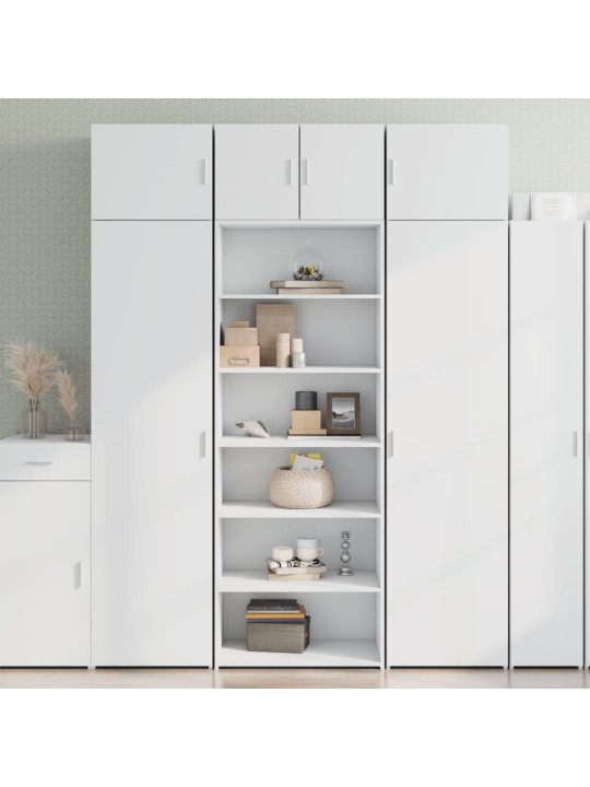Skříň highboard bílá 70 x 41 x 185 cm kompozitní dřevo