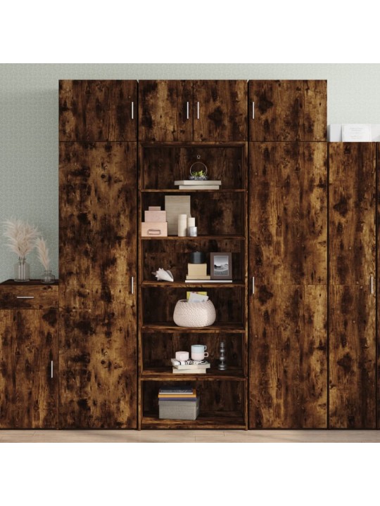 Skříň highboard kouřový dub 70 x 41 x 185 cm kompozitní dřevo