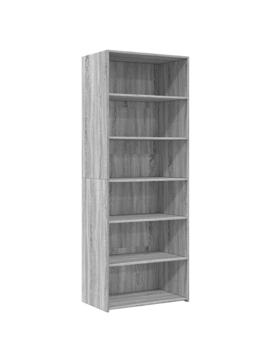 Skříň highboard šedá sonoma 70 x 41 x 185 cm kompozitní dřevo