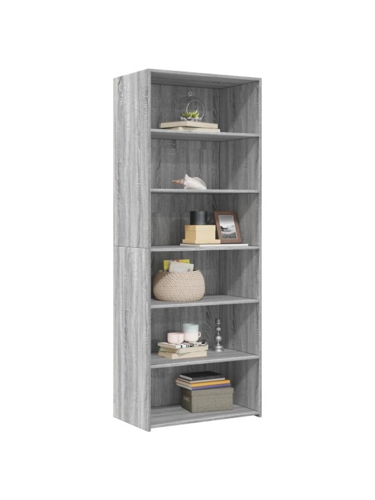 Skříň highboard šedá sonoma 70 x 41 x 185 cm kompozitní dřevo