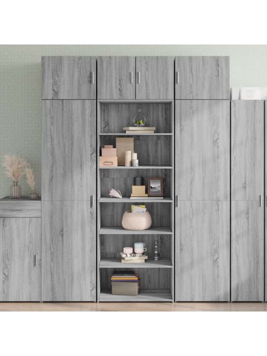 Skříň highboard šedá sonoma 70 x 41 x 185 cm kompozitní dřevo