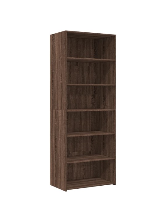 Skříň highboard hnědý dub 70 x 41 x 185 cm kompozitní dřevo