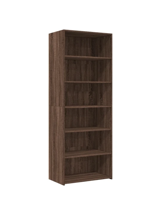 Skříň highboard hnědý dub 70 x 41 x 185 cm kompozitní dřevo