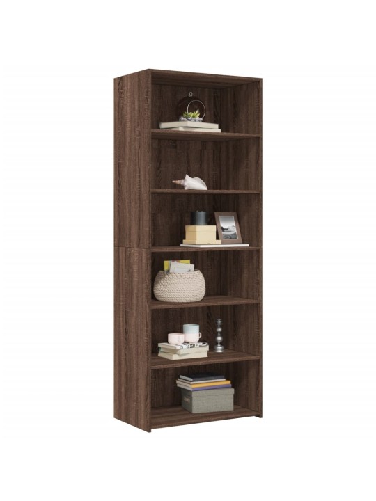 Skříň highboard hnědý dub 70 x 41 x 185 cm kompozitní dřevo