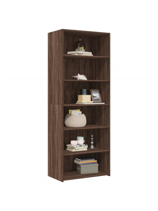 Skříň highboard hnědý dub 70 x 41 x 185 cm kompozitní dřevo