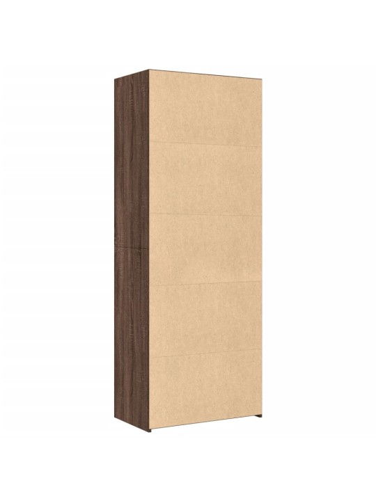 Skříň highboard hnědý dub 70 x 41 x 185 cm kompozitní dřevo
