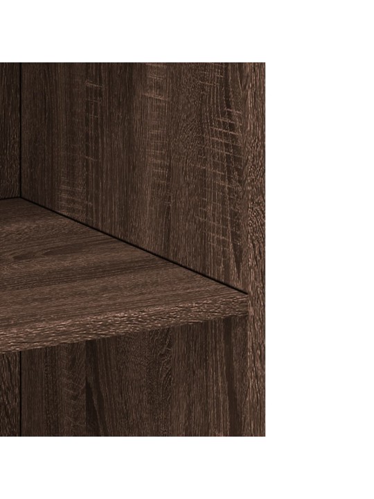 Skříň highboard hnědý dub 70 x 41 x 185 cm kompozitní dřevo