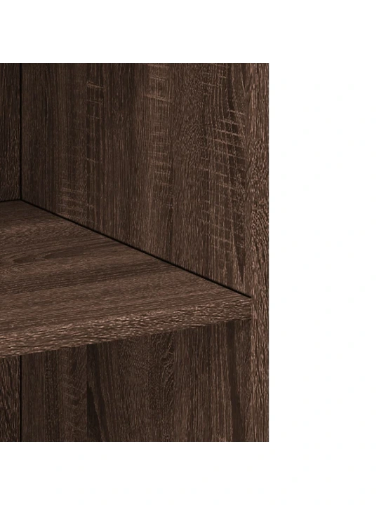 Skříň highboard hnědý dub 70 x 41 x 185 cm kompozitní dřevo