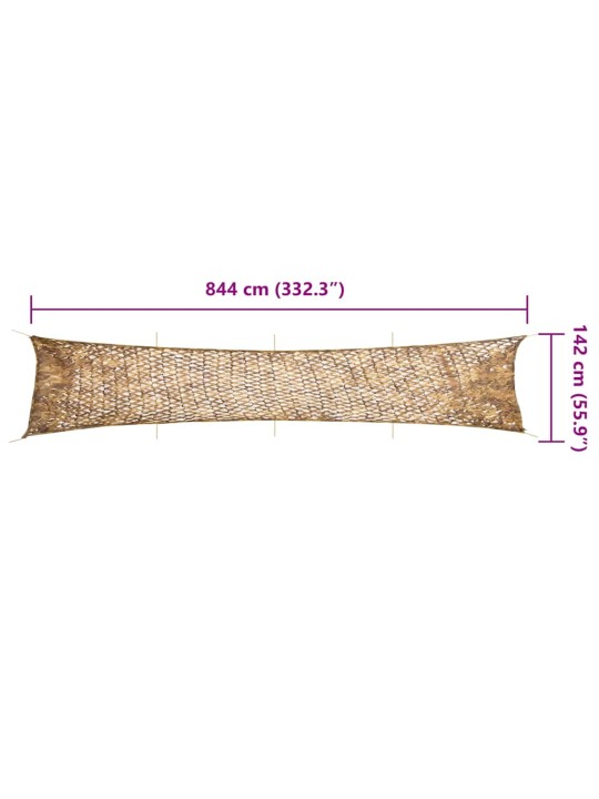Maskovací síť s úložným vakem 844 x 142 cm písková