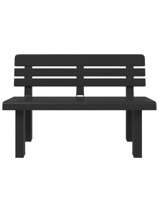 Zahradní lavice antracitová 110 x 52 x 71 cm polypropylen
