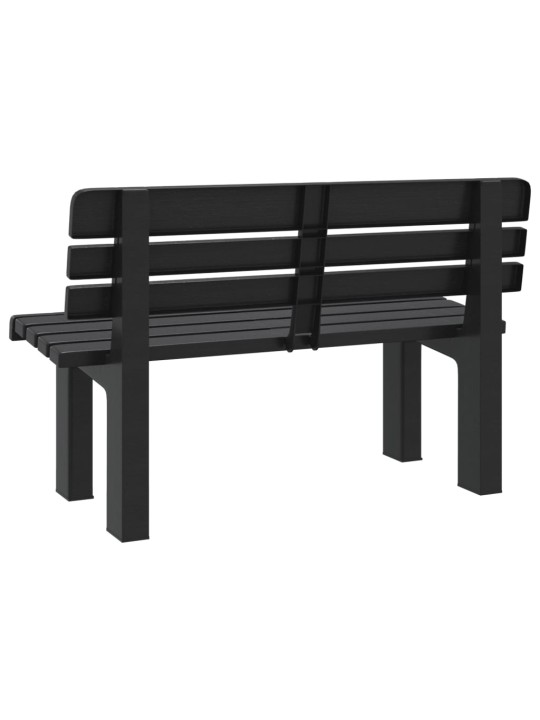 Zahradní lavice antracitová 110 x 52 x 71 cm polypropylen