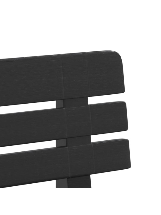 Zahradní lavice antracitová 110 x 52 x 71 cm polypropylen