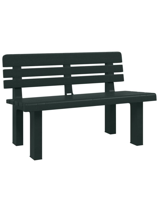 Zahradní lavice zelená 110 x 52 x 71 cm polypropylen