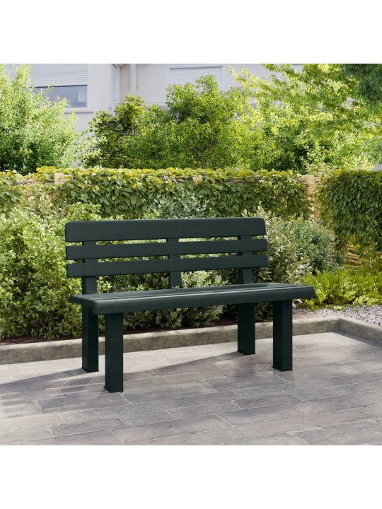 Zahradní lavice zelená 110 x 52 x 71 cm polypropylen
