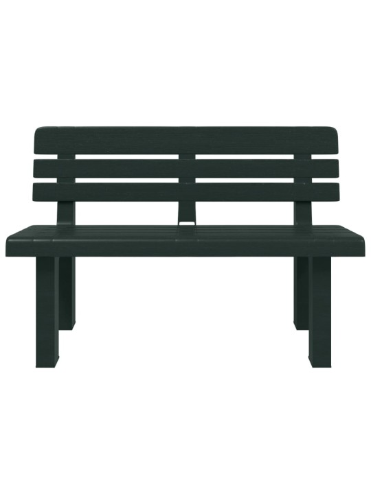 Zahradní lavice zelená 110 x 52 x 71 cm polypropylen