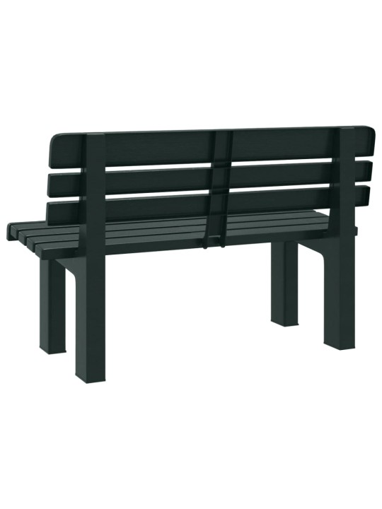 Zahradní lavice zelená 110 x 52 x 71 cm polypropylen