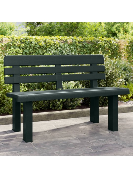 Zahradní lavice zelená 110 x 52 x 71 cm polypropylen