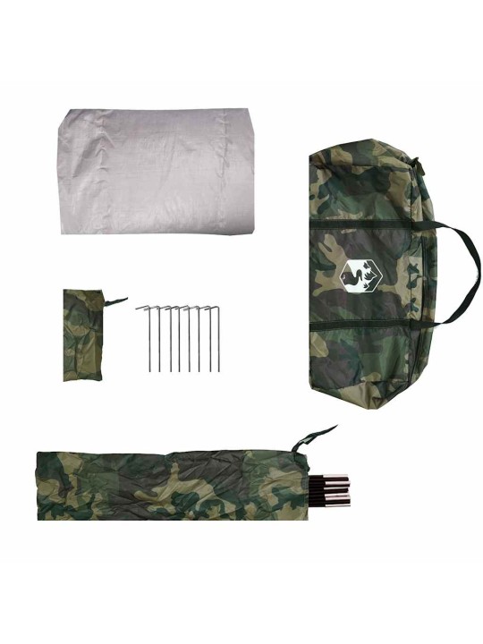 Stan do auta pro 2 osoby camouflage nepromokavý