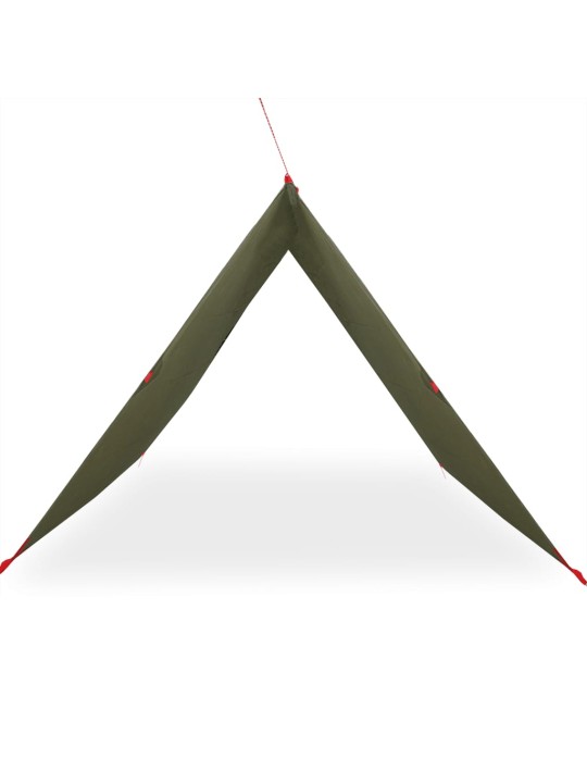 Kempingová plachta olivově zelená 306 x 306 cm nepromokavá
