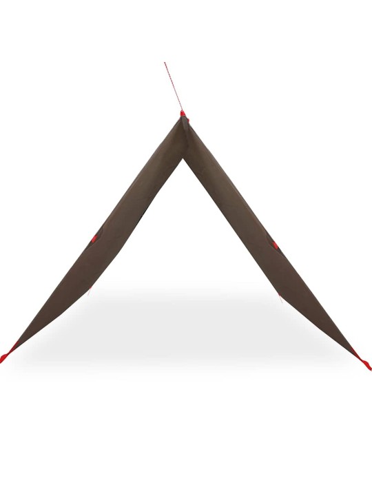 Kempingová plachta hnědá 306 x 306 cm nepromokavá