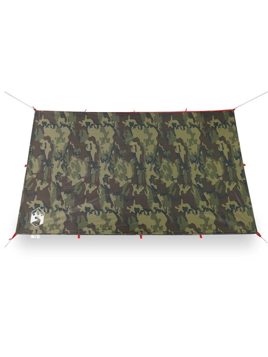 Kempingová plachta maskáčová 306 x 306 cm nepromokavá