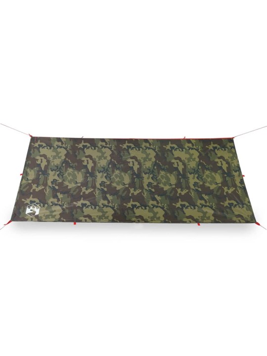 Kempingová plachta maskáčová 406 x 306 cm nepromokavá