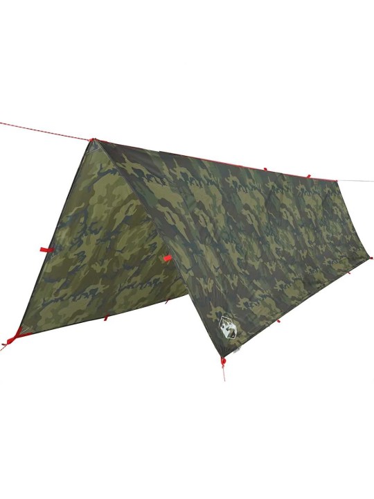Kempingová plachta maskáčová 506 x 306 cm nepromokavá
