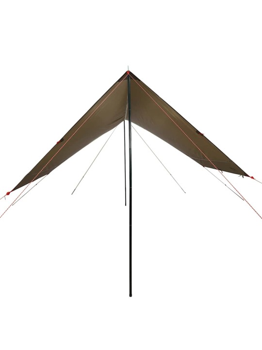 Kempingová plachta hnědá 438 x 376 x 212 cm nepromokavá