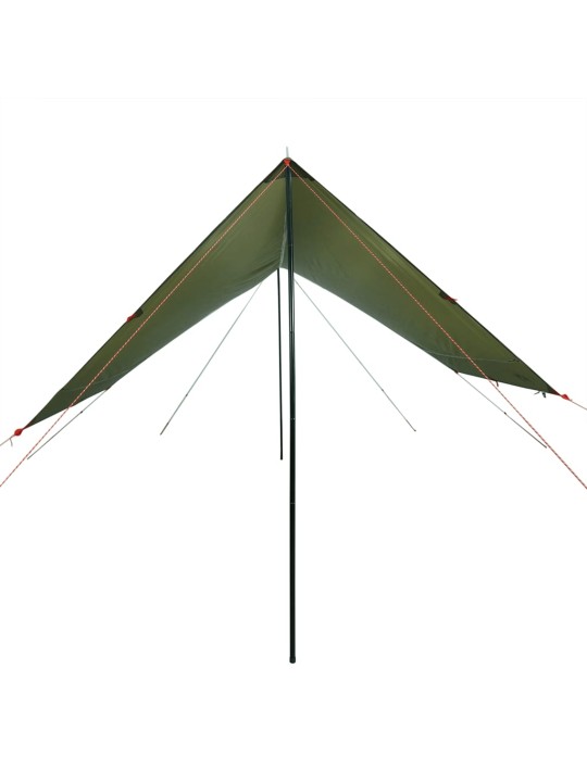 Kempingová plachta olivově zelená 462x306x211 cm nepromokavá