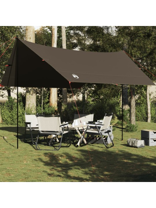 Kempingová plachta zelená 462 x 306 x 211 cm nepromokavá