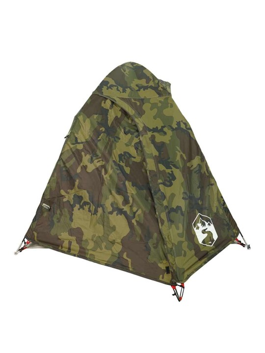 Kempingový stan kopule pro 2 osoby maskáčový nepromokavý