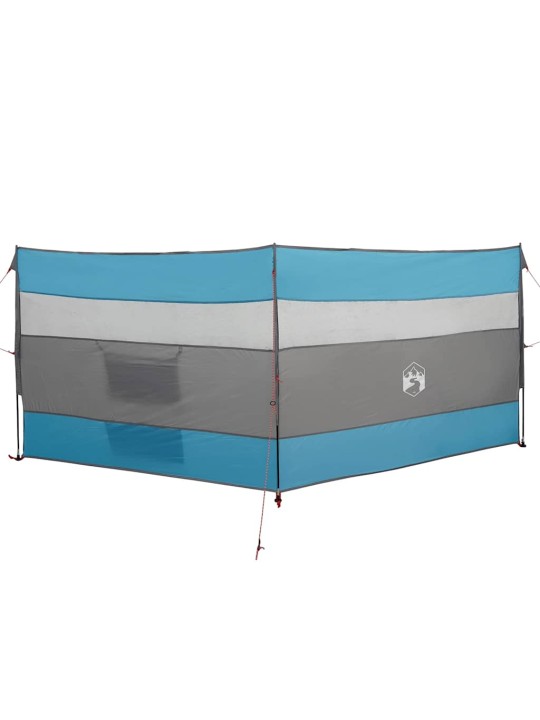Kempingový větrolam modrýue 340x130 cm vodotěsný