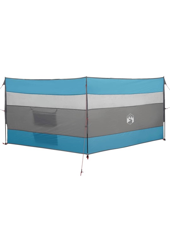 Kempingový větrolam modrýue 340x130 cm vodotěsný