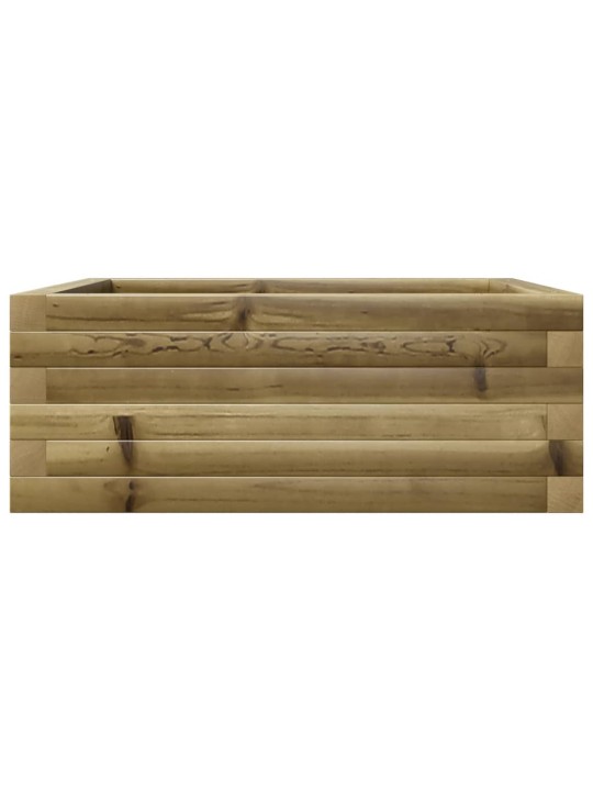 Zahradní truhlík 60 x 60 x 23 cm impregnované borové dřevo