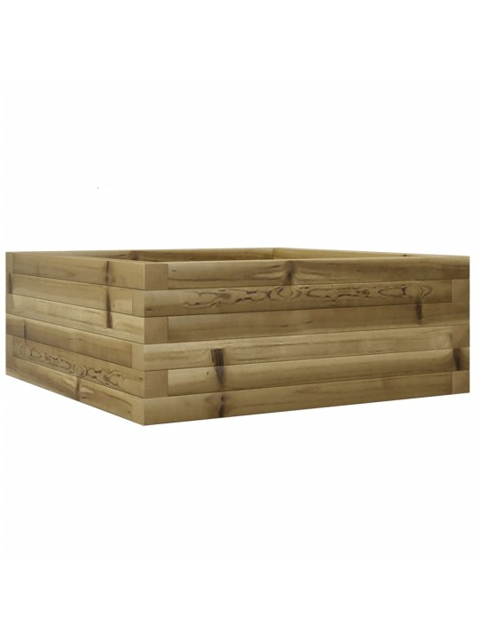 Zahradní truhlík 60 x 60 x 23 cm impregnované borové dřevo
