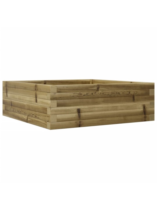Zahradní truhlík 70 x 70 x 23 cm impregnované borové dřevo