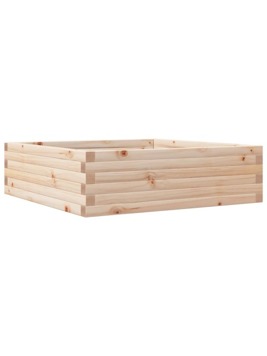 Zahradní truhlík 80 x 80 x 23 cm masivní borovice