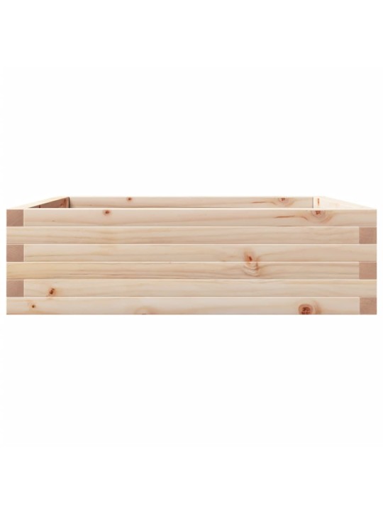 Zahradní truhlík 80 x 80 x 23 cm masivní borovice