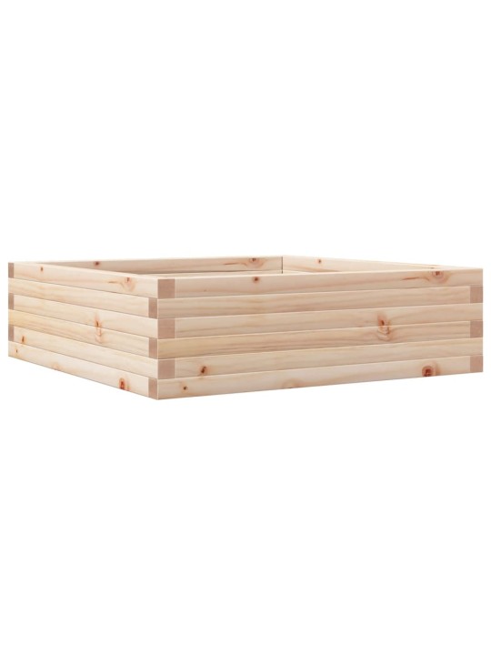 Zahradní truhlík 80 x 80 x 23 cm masivní borovice
