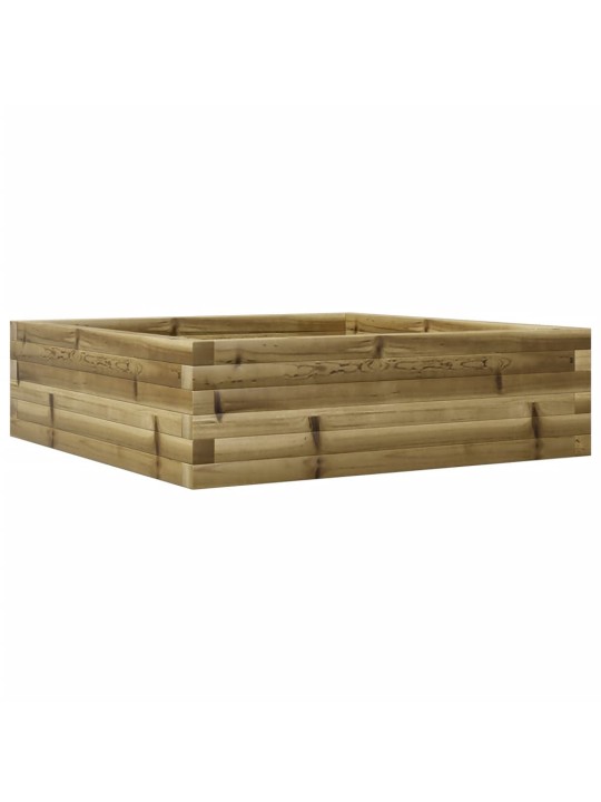Zahradní truhlík 80 x 80 x 23 cm impregnované borové dřevo