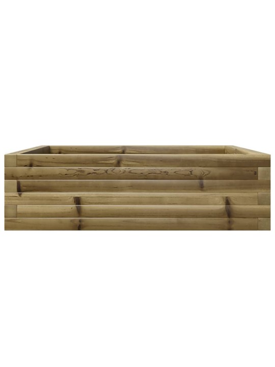 Zahradní truhlík 80 x 80 x 23 cm impregnované borové dřevo